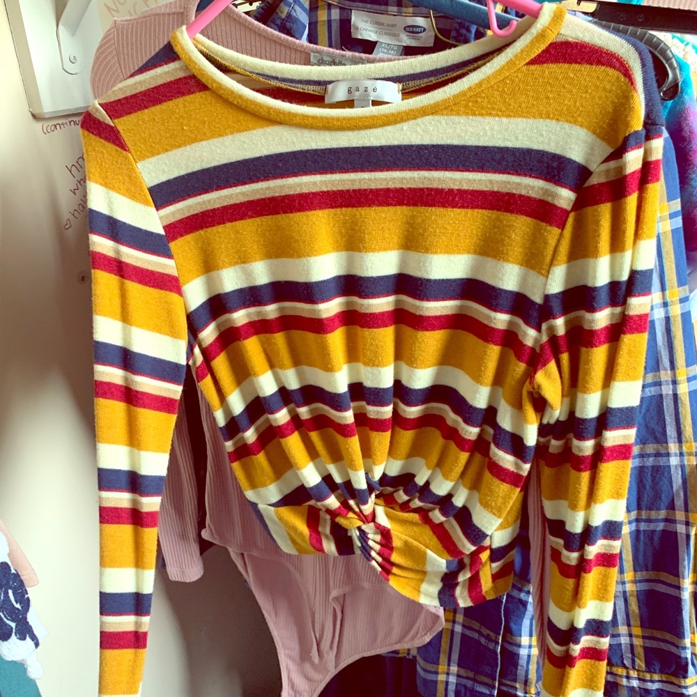 Striped Crop Top